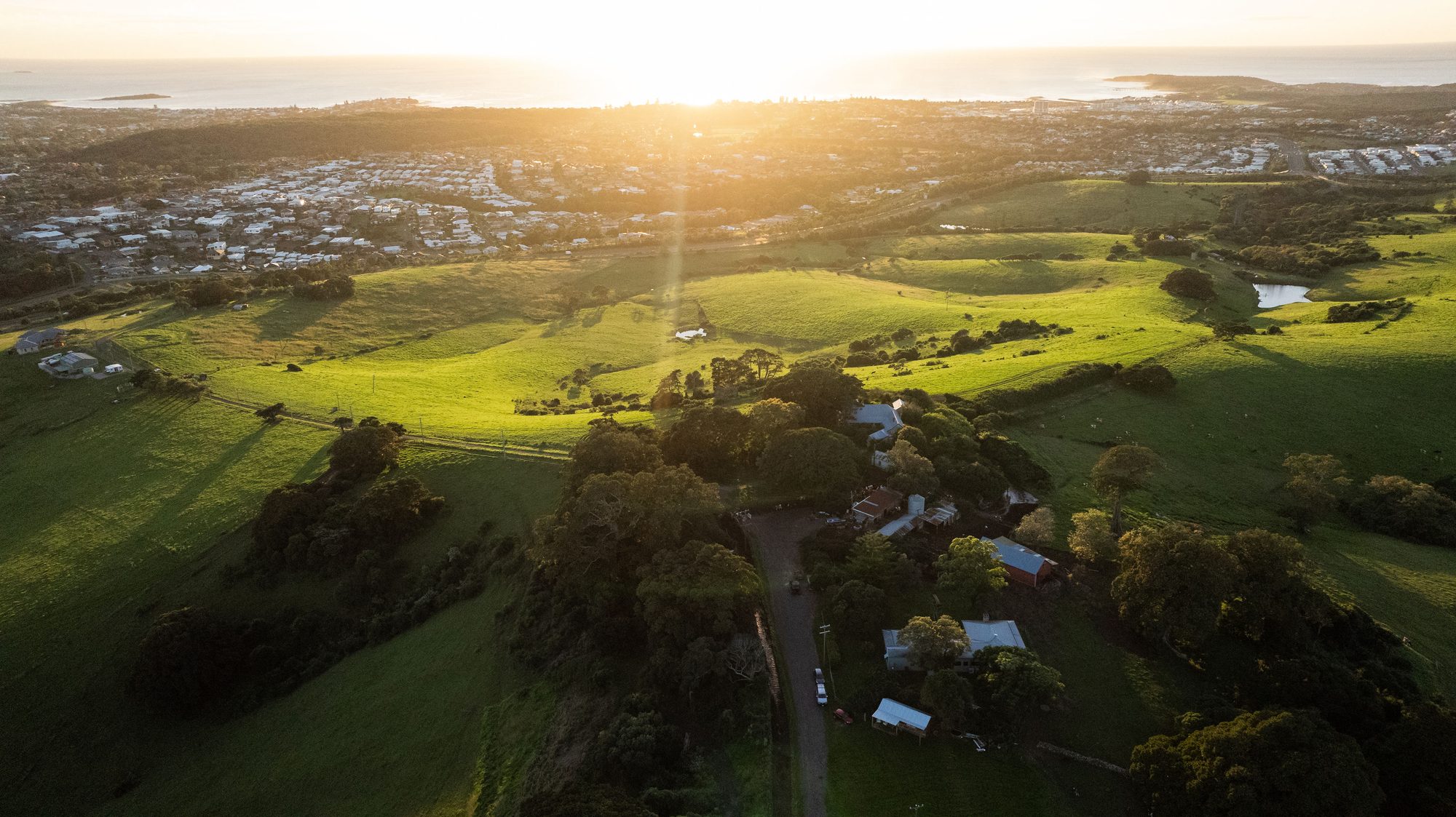 Signal Hill Farm aerial view